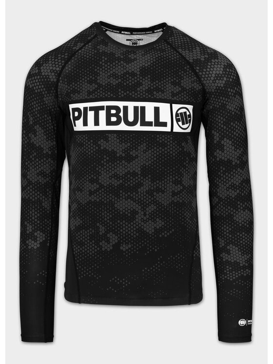 PITBULL PITBULL Koszulka techniczna HEX CAMO HILLTOP Czarny Regular Fit