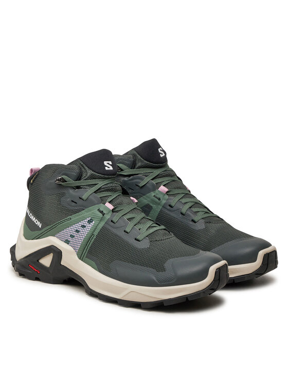 Salomon Salomon Turistiniai batai X Raise Mid Gore-Tex L47458100 Žalia