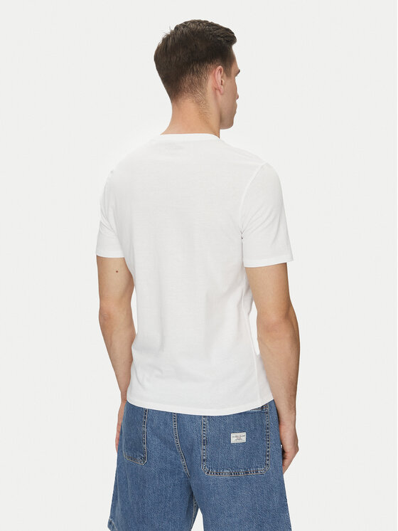 Guess Jeans Guess Jeans T-Shirt M5GI23 K8HM0 Bílá Slim Fit