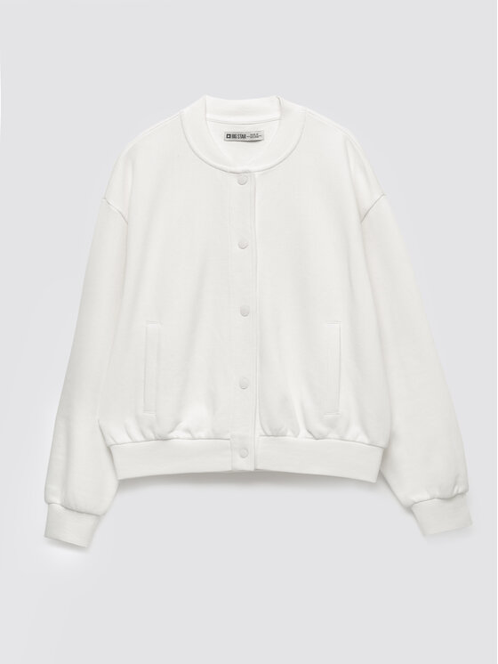 BIG STAR BIG STAR Bluza PIXELINA Biały Basic Fit