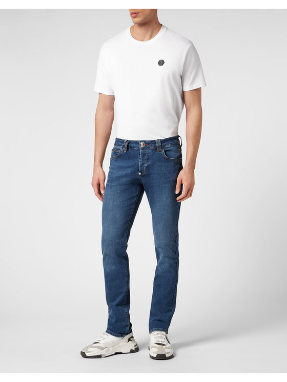 PHILIPP PLEIN PHILIPP PLEIN Jeansy 251 Niebieski Straight Fit