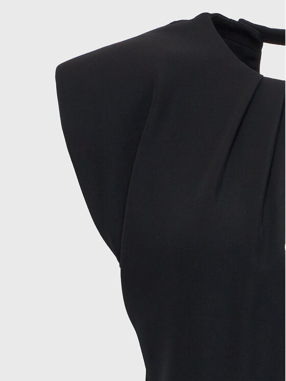 Kontatto Kontatto Kokteiļkleita NO1006 Melns Slim Fit