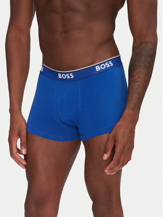 BOSS BOSS Komplet 3 par bokserek Trunk 3P Power 50531684 Niebieski