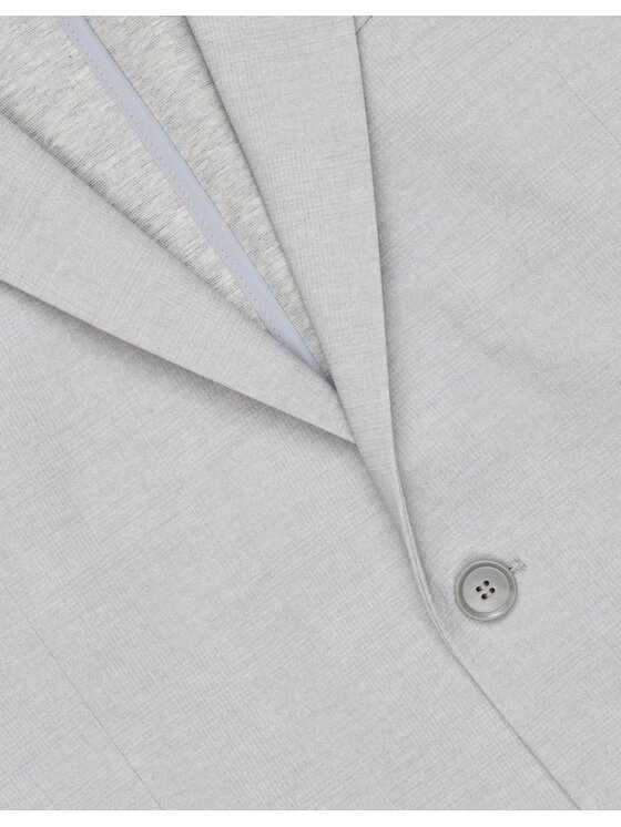 Borgio Borgio Marynarka perledo Szary Slim Fit