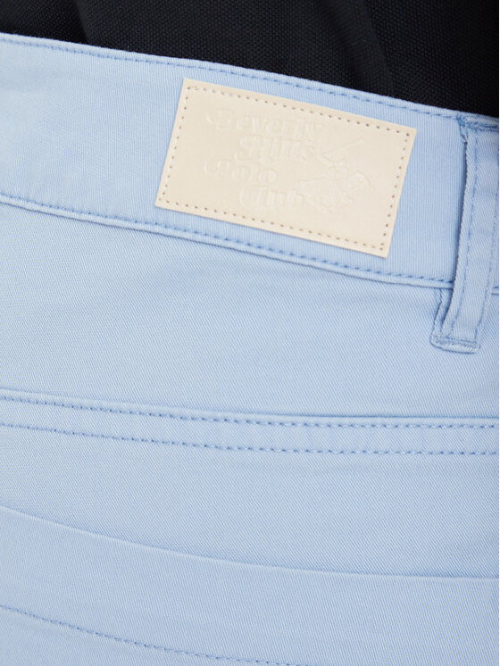 Beverly Hills Polo Club Beverly Hills Polo Club Chino hlače P-SS26W-T586585 Mornarsko modra Slim Fit