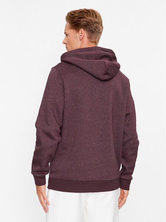 Under Armour Essential fleece hoodie in burgundy