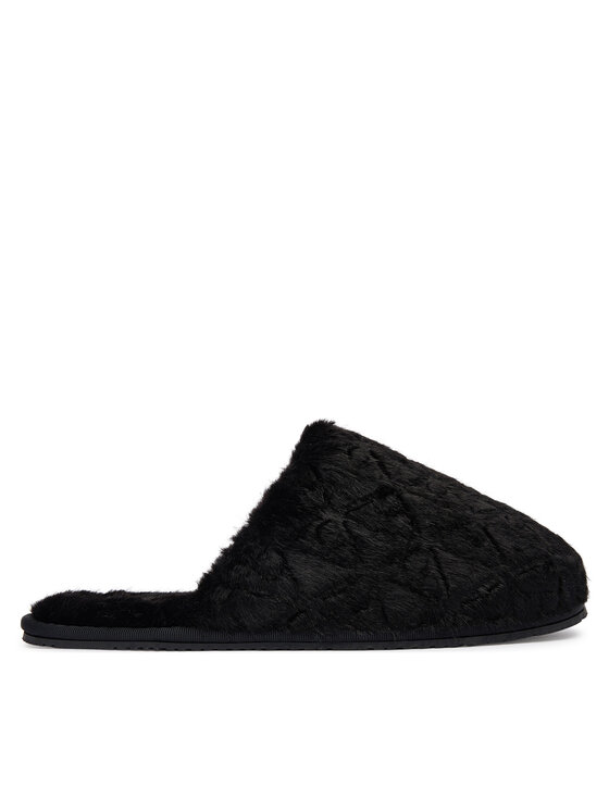 Calvin Klein Calvin Klein Pantofole Home Slipper Fur Aop HW0HW03218 Nero
