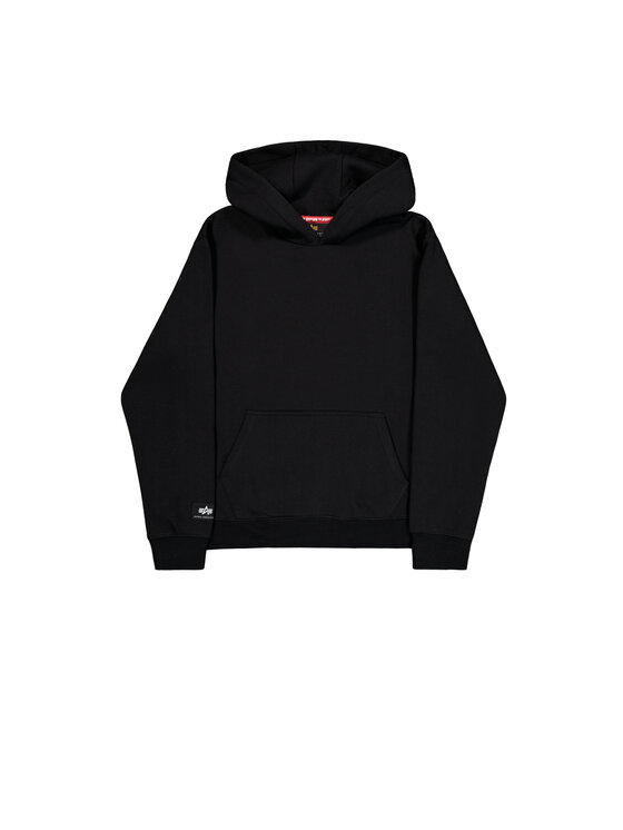 Alpha Industries Alpha Industries Mikina Label Backprint Hoodie Čierna Regular Fit