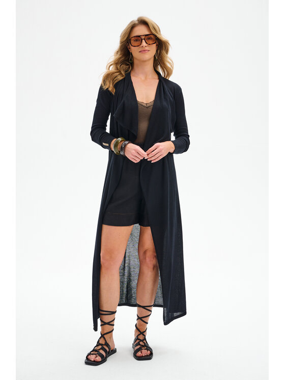 blue shadow blue shadow Kardigan Durki Czarny Regular Fit