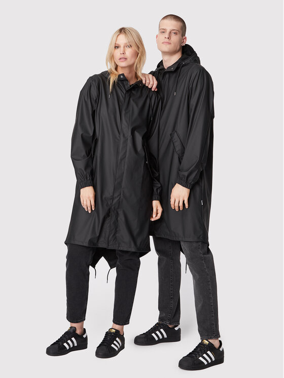 Rains Rains Hanorac Unisex 18140 Negru Regular Fit