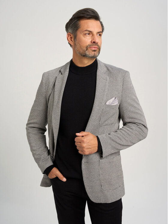 Willsoor Willsoor Sweter 71413 Czarny Regular Fit
