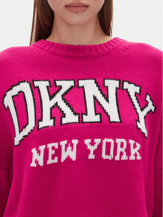 DKNY DKNY Kampsun DJ4R0362 Roosa Regular Fit