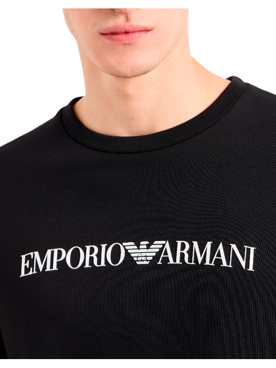 Emporio Armani Emporio Armani Felpa EMPORIO ARMANI Felpa Uomo 8N1MR6 1JRIZ F009 Nero Nero Standard Fit