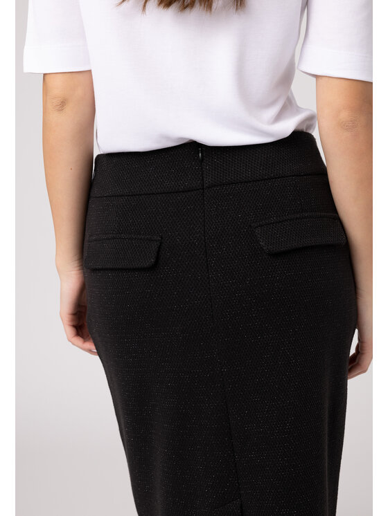QUIOSQUE QUIOSQUE Sukně QUIOSQUE 7VL001249 Černá Regular Fit