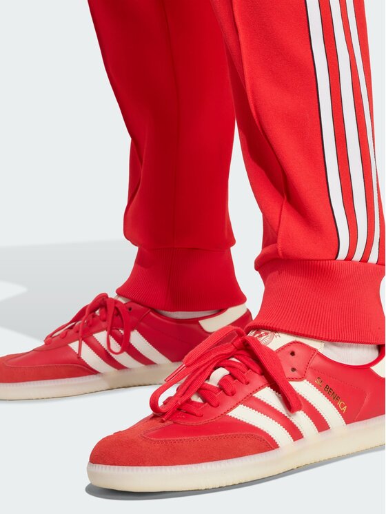 adidas adidas Spodnie dresowe Benfica Czerwony Slim Fit