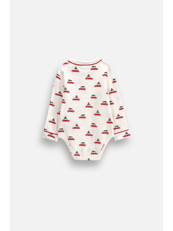 Coccodrillo Coccodrillo Body dziecięce ZC6112103MER-003 Kremowy Regular Fit