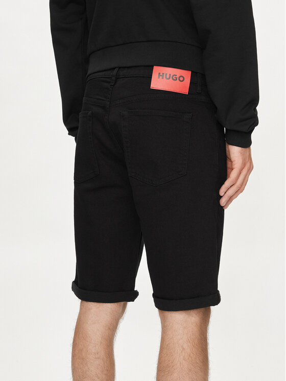 HUGO Hugo Pantaloni scurți de blugi 634/S 50511279 Negru Tapered Fit