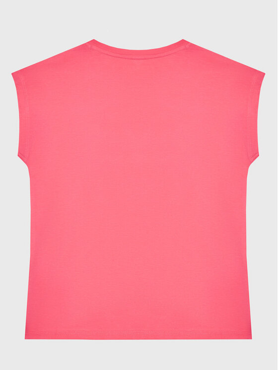 Guess Guess Marškinėliai J3GI33 K6YW1 Rožinė Boxy Fit
