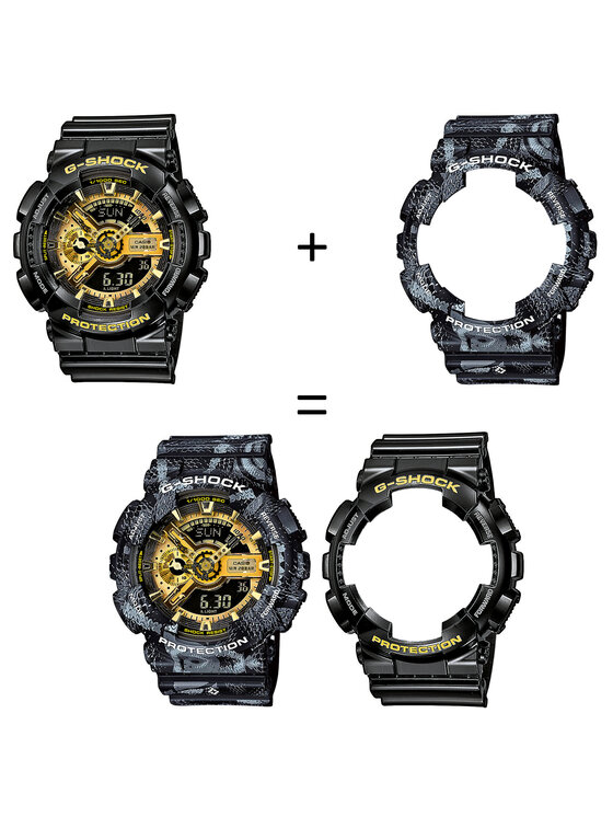 Casio Casio Hodinky SET GA-110GB-1AER + BEZEL 10520052 + PASEK 1052004 Černá