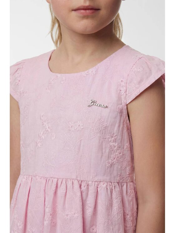 Guess Kids Guess Kids Vestito da giorno 181804 Rosa Classic Fit