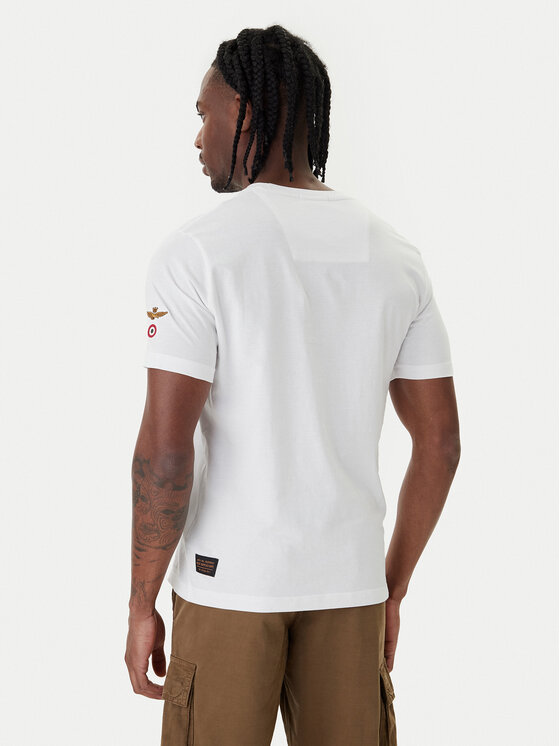 Aeronautica Militare Aeronautica Militare T-Shirt 261TS2536UJ00641 Bílá Regular Fit