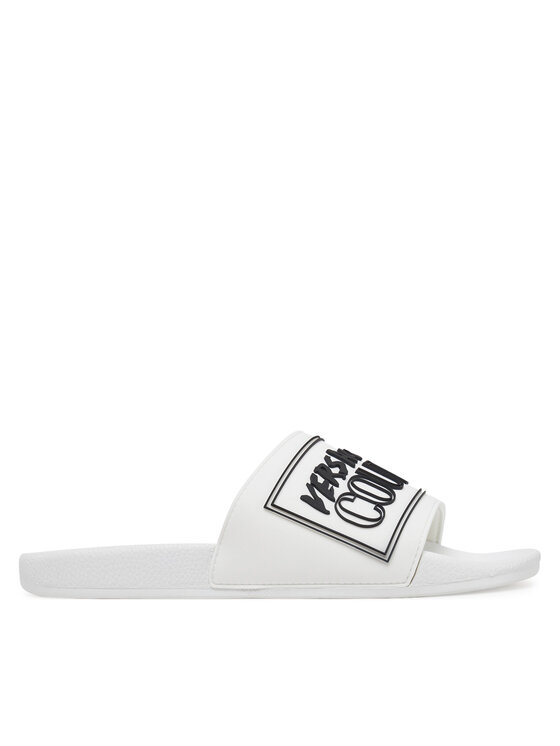 Męskie Klapki Versace Jeans Couture, Rozmiar 39, Białe, 78YA3SQ3