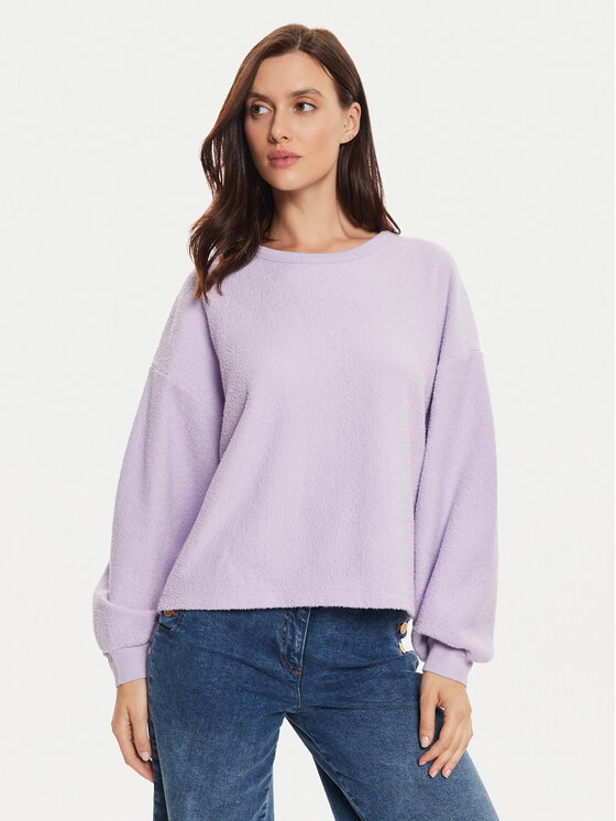 American Vintage Sweatshirt BOBY03AH24 Violett Loose Fit Modivo