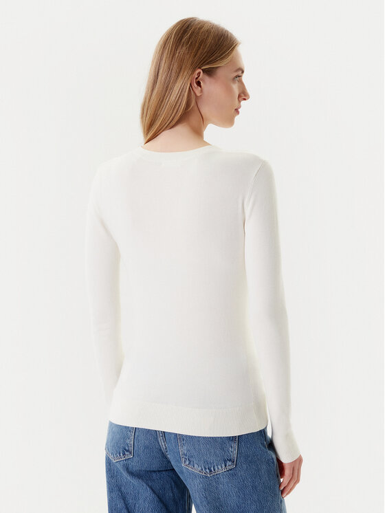 Guess Guess Sweter W5YR23 Z2NQ2 Écru Regular Fit