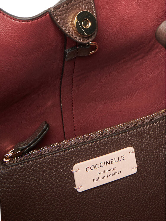 Coccinelle Coccinelle Ročna torba Hand Grained L E1 SHA 11 02 01 Rjava