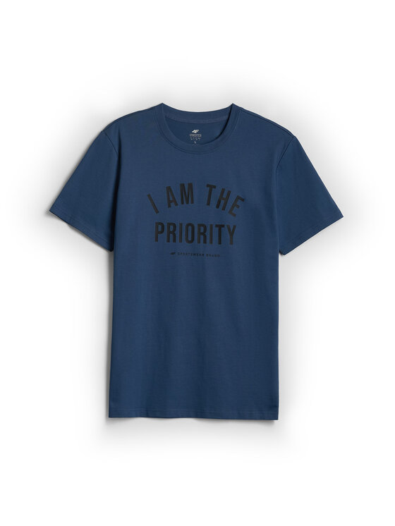 4F 4F T-Shirt CITY FORM Granatowy Regular Fit