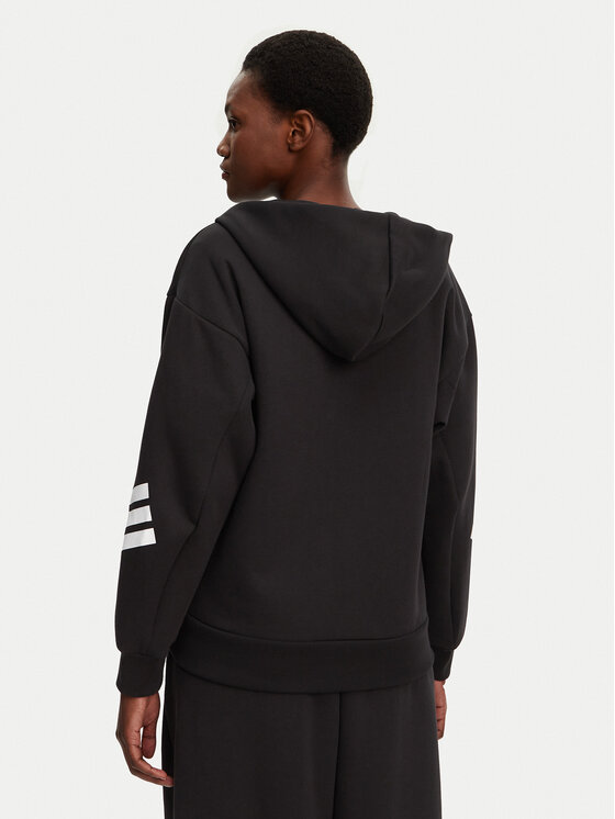 adidas adidas Bluză Future Icons 3-Stripes JE0171 Negru Regular Fit