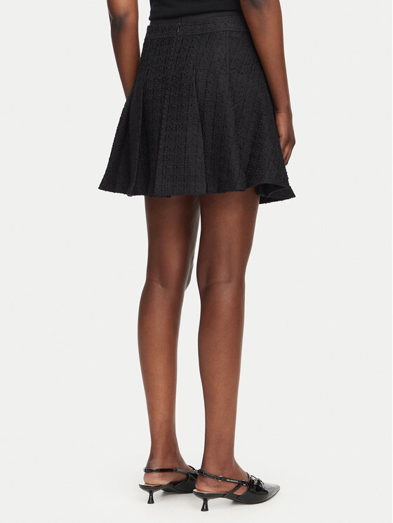 KARL LAGERFELD KARL LAGERFELD Cпідниця-міні B3W12021 Чорний A-Line Fit