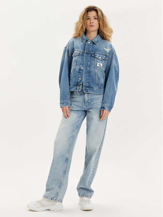 Calvin Klein Jeans Calvin Klein Jeans Jeansjacke J20J222787 Blau Boxy Fit