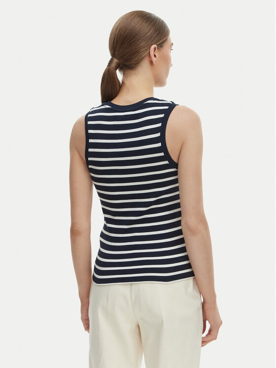 Tommy Hilfiger Tommy Hilfiger Top WW0WW47806 Bleumarin Slim Fit