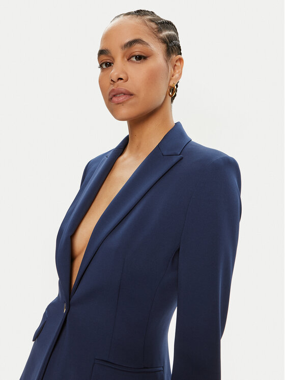 PINKO Pinko Švarkas Signum Giacca 100254 A1L3 Tamsiai mėlyna Reglan Fit