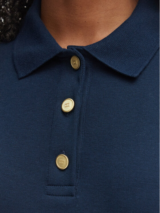 Tommy Hilfiger Tommy Hilfiger Polo WW0WW49252 Granatowy Slim Fit