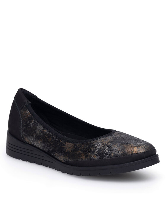 Go Soft Go Soft Ballerinas EST-TOMI-02 Schwarz
