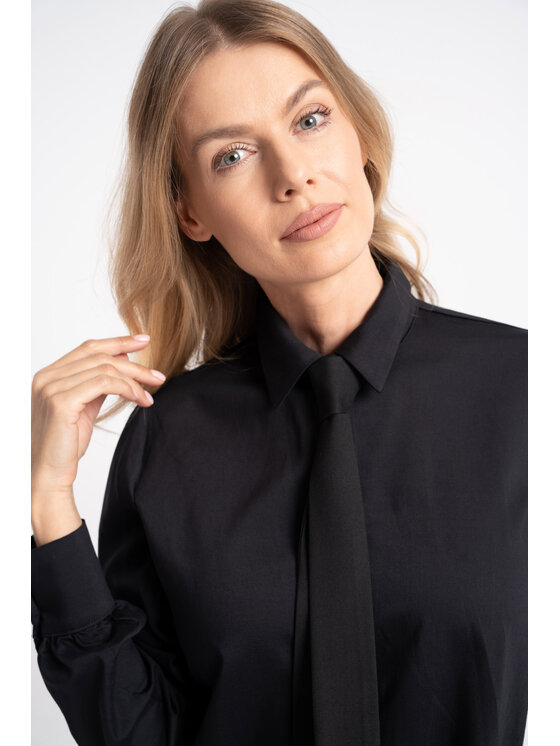 CLICK CLICK Πουκάμισο 10-7009 Μαύρο Regular Fit