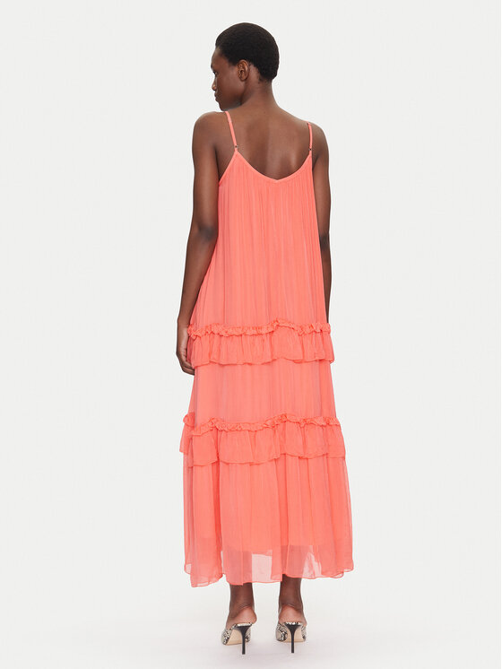 Dixie Dixie Лятна рокля A207W018A Коралов Regular Fit