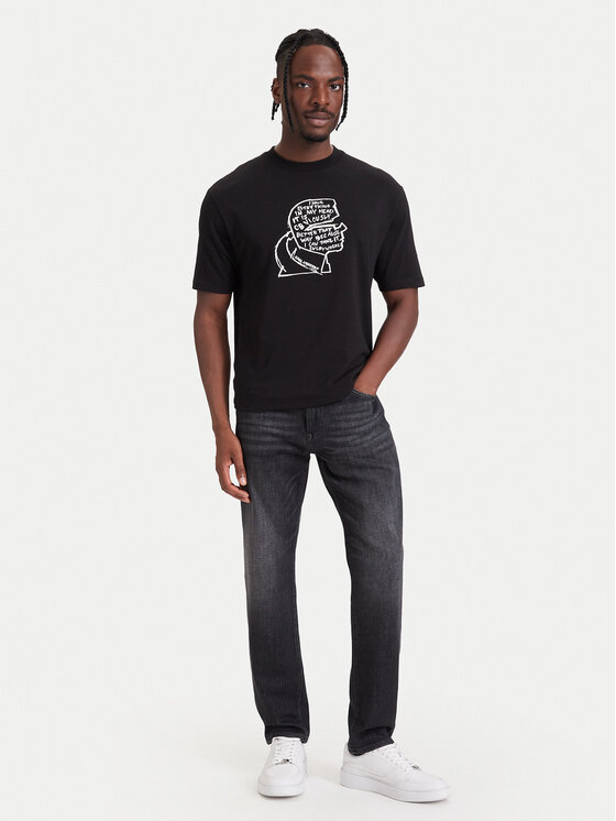 KARL LAGERFELD KARL LAGERFELD T-Shirt 755151 564235 Czarny Loose Fit