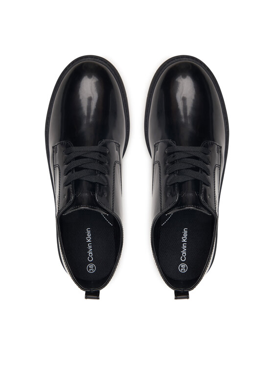 Calvin Klein Calvin Klein Polobotky Low Cut Lace-Up Shoe V3X4-83494-1453 D Černá