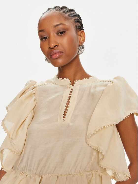 Munthe Munthe Bluza Ufolia 242101624232 Bež Loose Fit