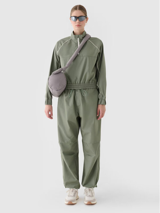4F 4F Prechodná bunda 4FRSS24TTJAF0886-44S Zelená Oversize