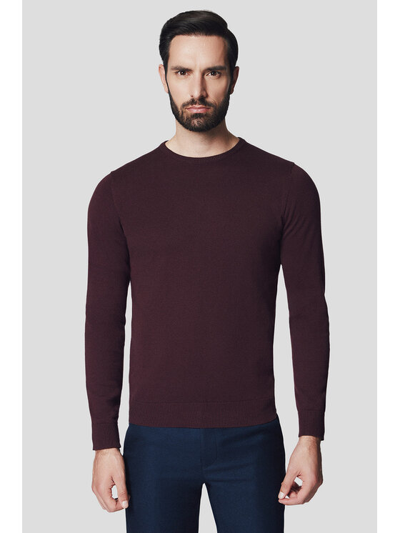 Sweter, rozmiar M, Bordowy, Joakim SW073224000057