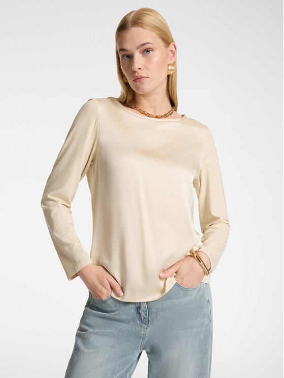 Elena Mirò Elena Mirò T-shirt G057Z000708N002 Crema Regular Fit