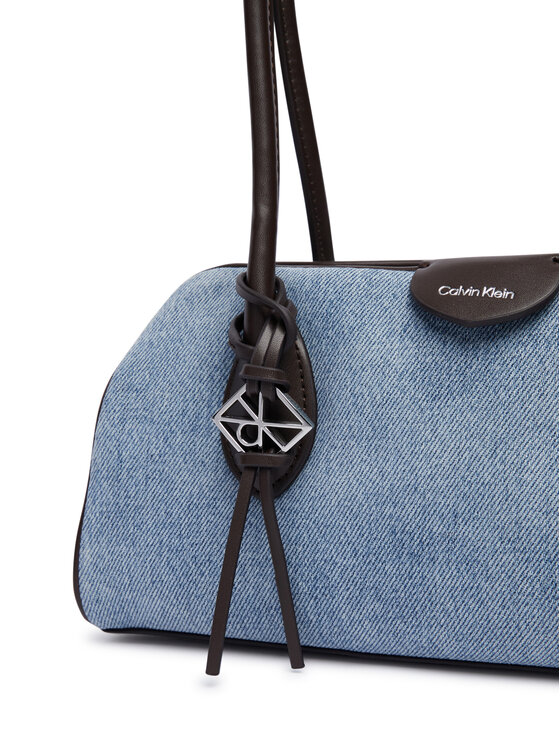 Calvin Klein Calvin Klein Kabelka Emblem Trio Denim Shoulder Bag LV04F3830G Modrá