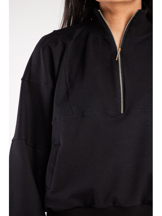 Infinite You Infinite You Mikina M316 Čierna Basic Fit