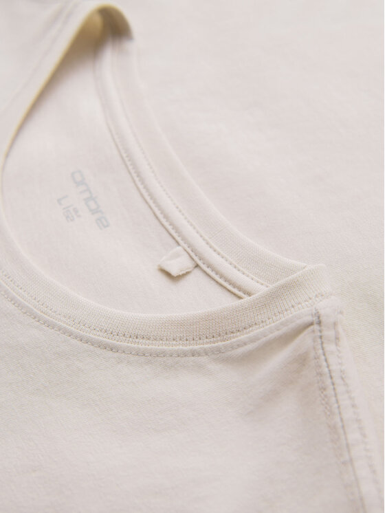 Ombre Ombre T-Shirt OM-TSCT-0151 Biały Regular Fit