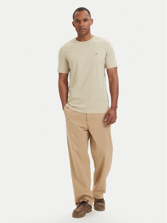 Gant Gant T-krekls Shield  2003184 Bēšs Regular Fit