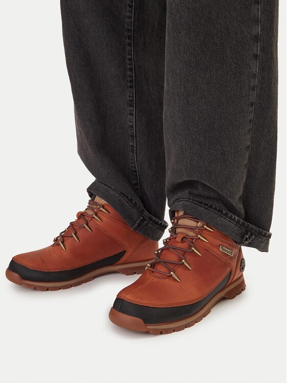 Timberland Timberland Turistická obuv Euro Sprint Mid Lace TB0A2K84EJD1 Hnědá